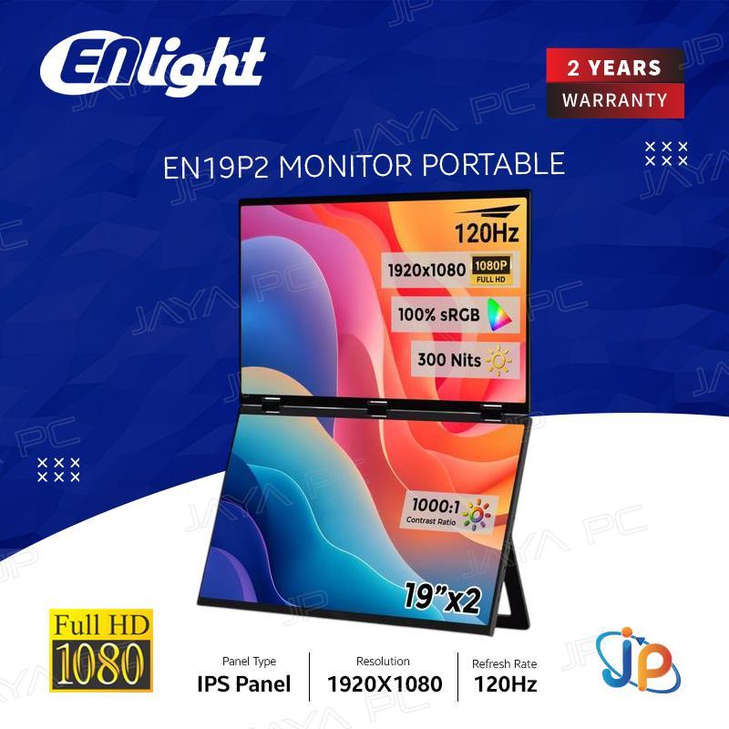 Jual Monitor Portable Enlight LED IPS EN19P2 Dual - Full HD 19