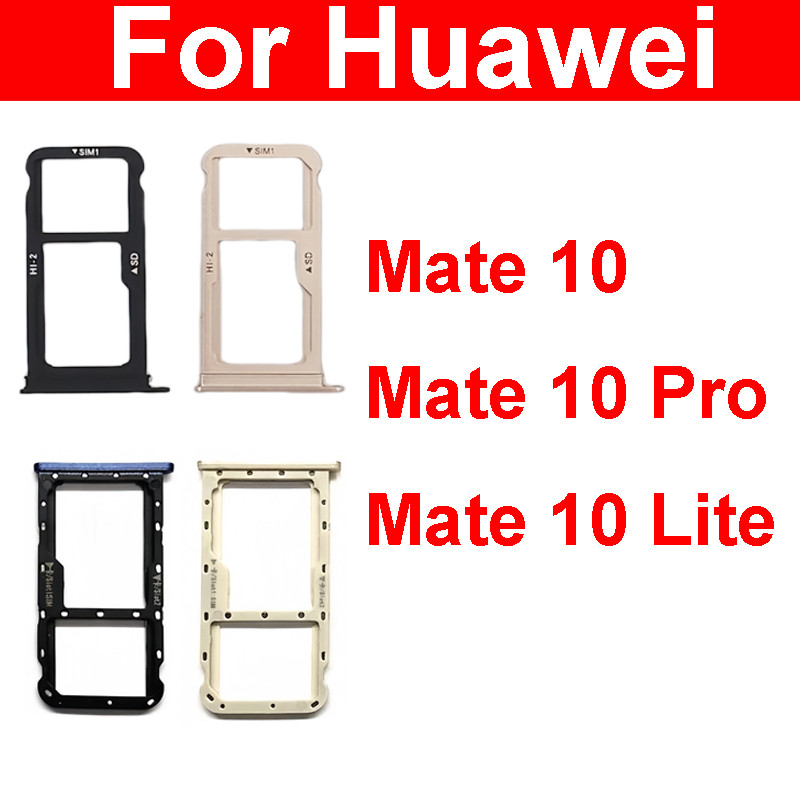 Vassoio Porta SIM Per Huawei Mate 10 Pro BLA-L09 (Single Sim) – Alloggiamento Nero, Ricambio Originale Compatibile - 5