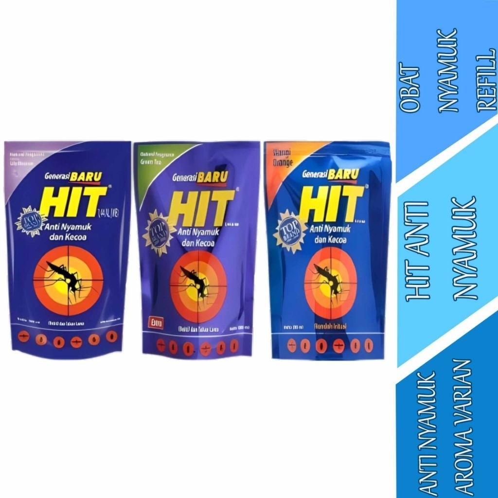 Jual HIT CAIR REFFIL ISI ULANG ANTI NYAMUK ANTI KECOA BERBAGAI UKURAN ...