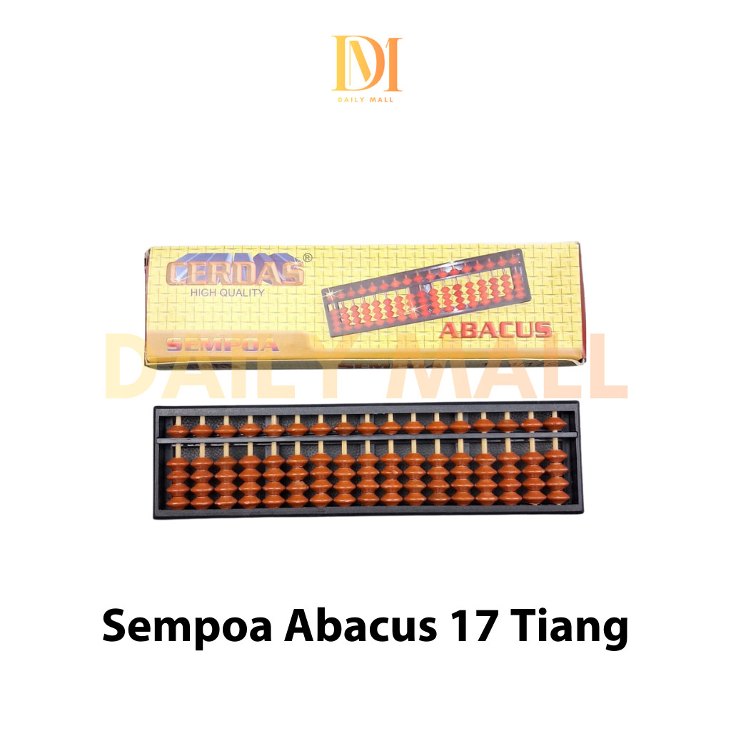 Jual Sempoa Abacus 17 Tiang / Alat Menghitung Sekolah Matematika Abacus ...