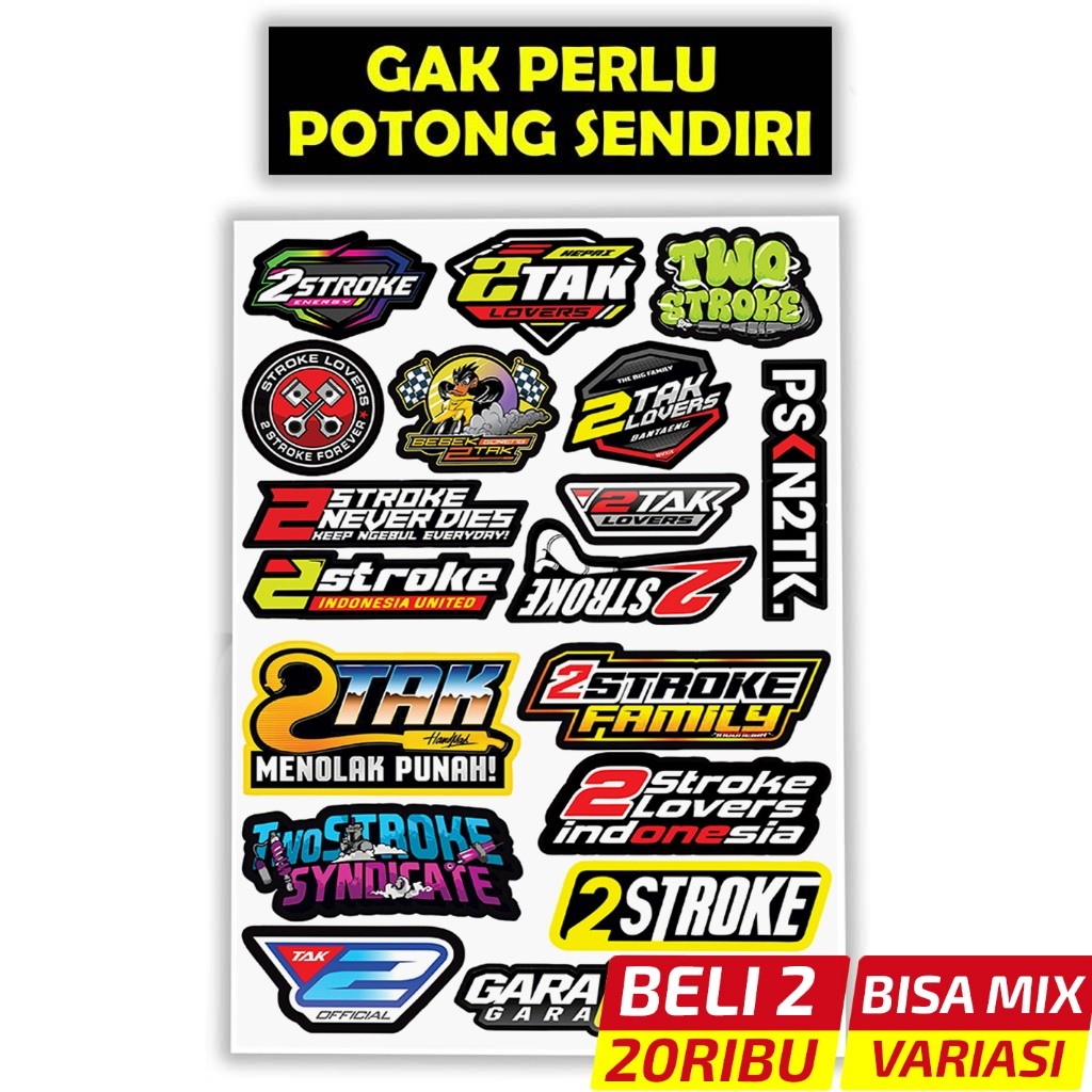 Jual Stiker Motor 2 Tak, Sticker Motor 2 Tak, Stiker Motor Keren ...