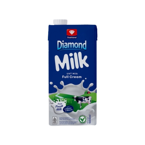 Jual DIAMOND MILK UHT FULL CREAM 1 LITER | Shopee Indonesia