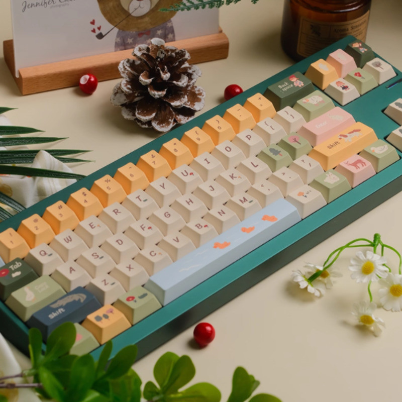 Jual URE Spring Ranch Cherry Profile Keyboard Keycaps Complete Set PBT ...