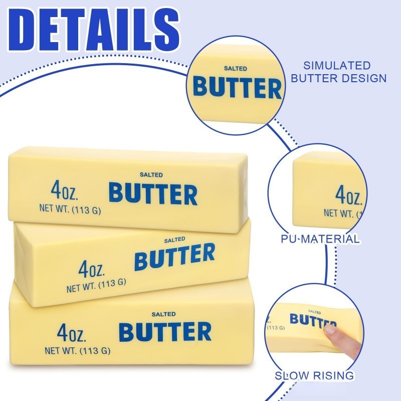 Jual Slow Rising Squishy Mini Butter Bar Rasa Butter Asin Tekstur Super ...