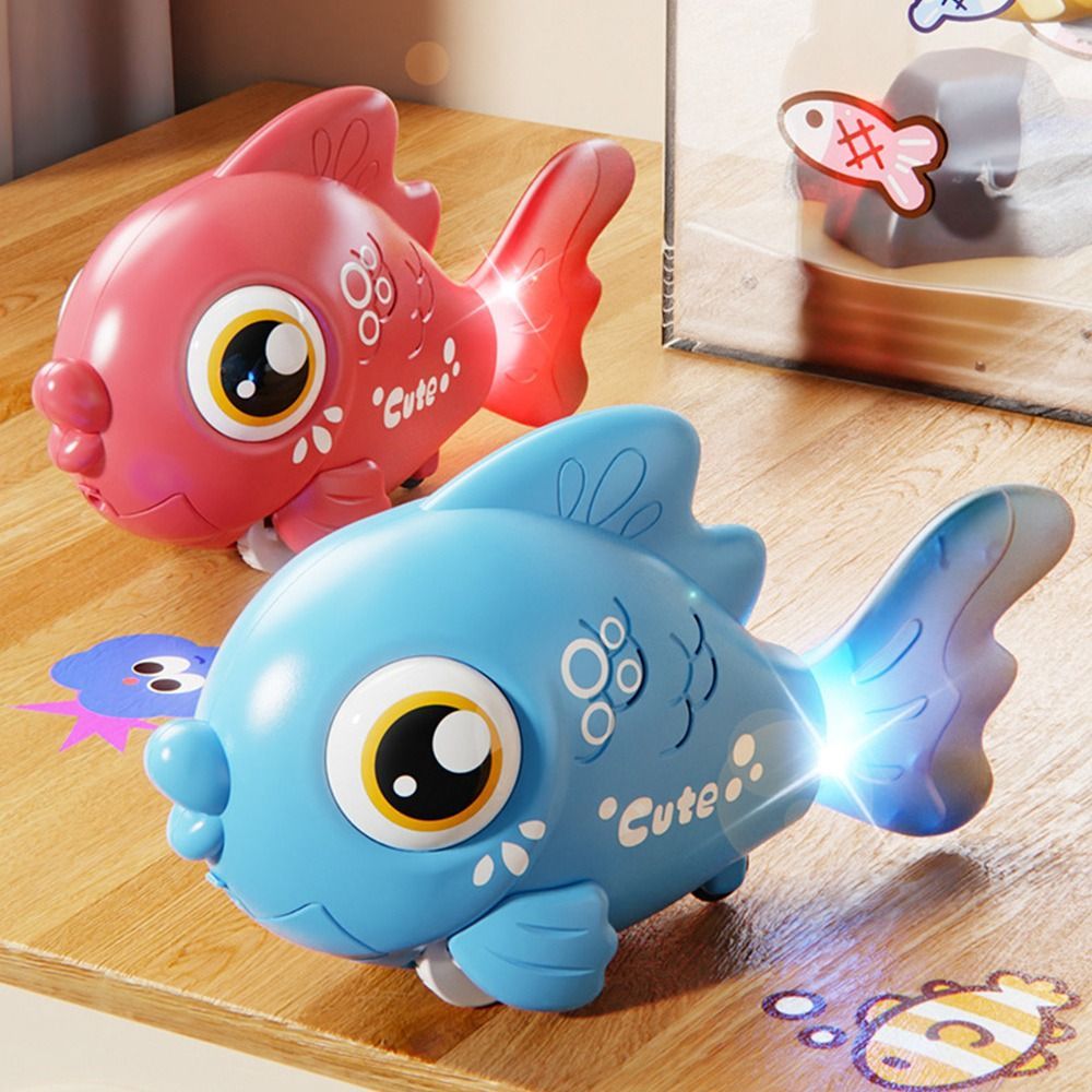 Jual Magic Swinging Electric Simulation Fish Toy with Sound and Light ...