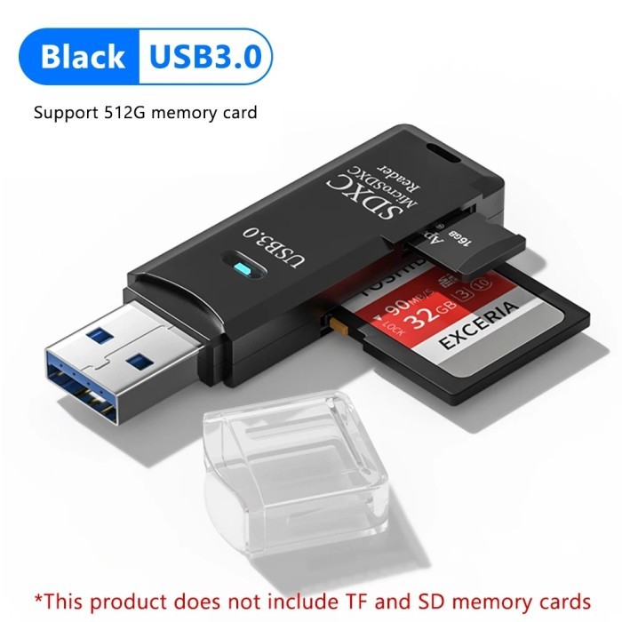 Jual Card Reader USB 3.0 OTG SD Card MicroSD 2in1 Super Speed 5Gbps ...