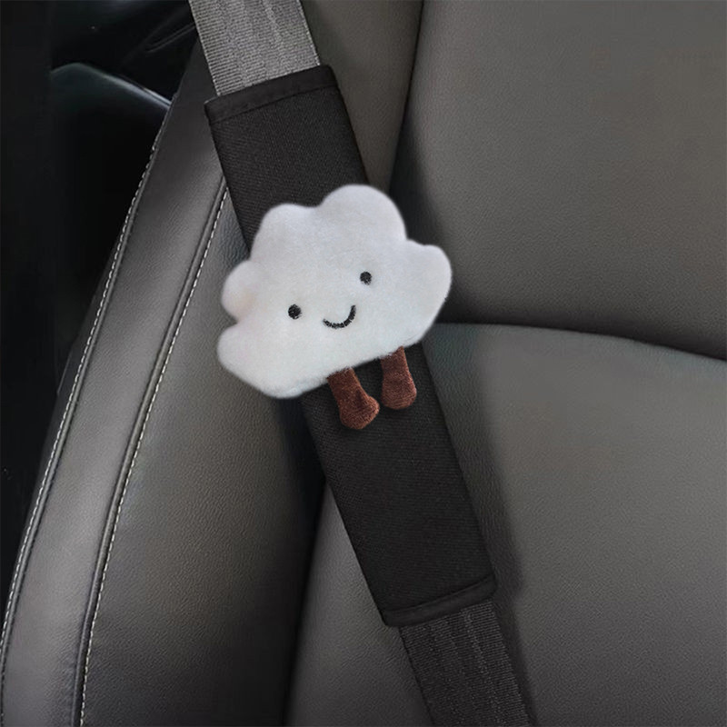 Car Styling Seat Belt Cover Shoulder Strap Harness Cushion Cartoon Cloud Car Seatbelt Shoulder Pad Protector Auto Neck Support - View #9