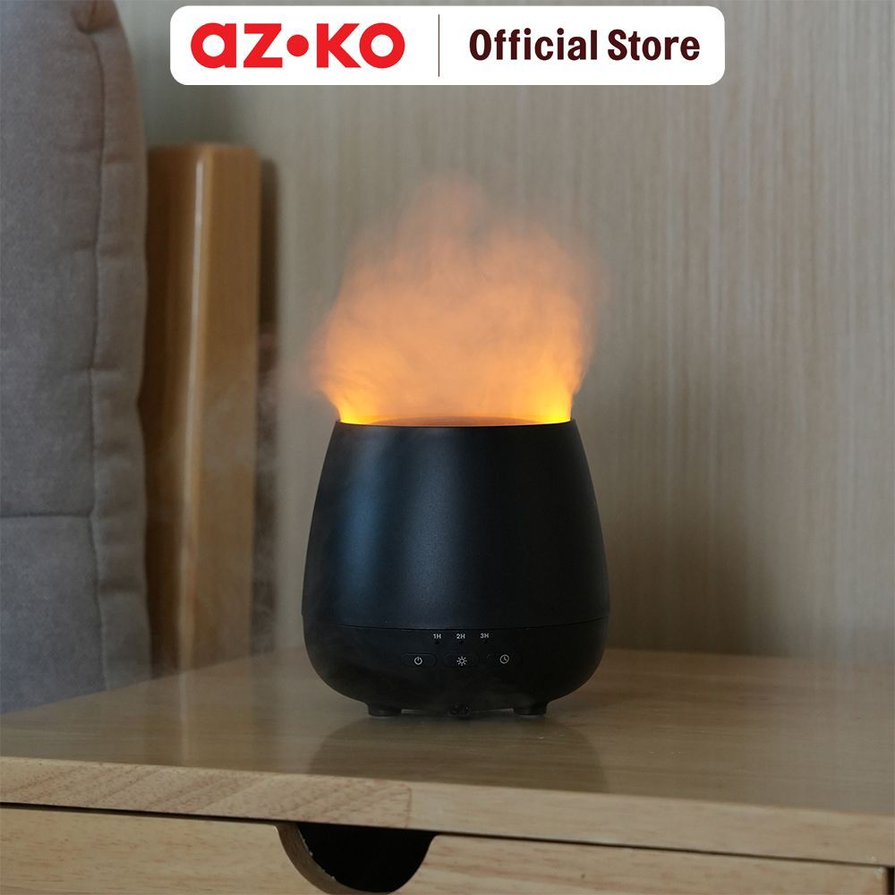 Jual AZKO Breathe Diffuser Ultrasonic Dancing Flame Effect - Hitam ...