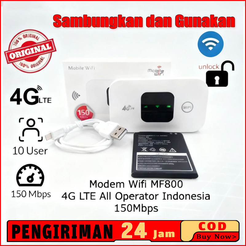 Jual Modem WiFi Mifi 4G All Operator Portable USB 500Mbps // Router ...