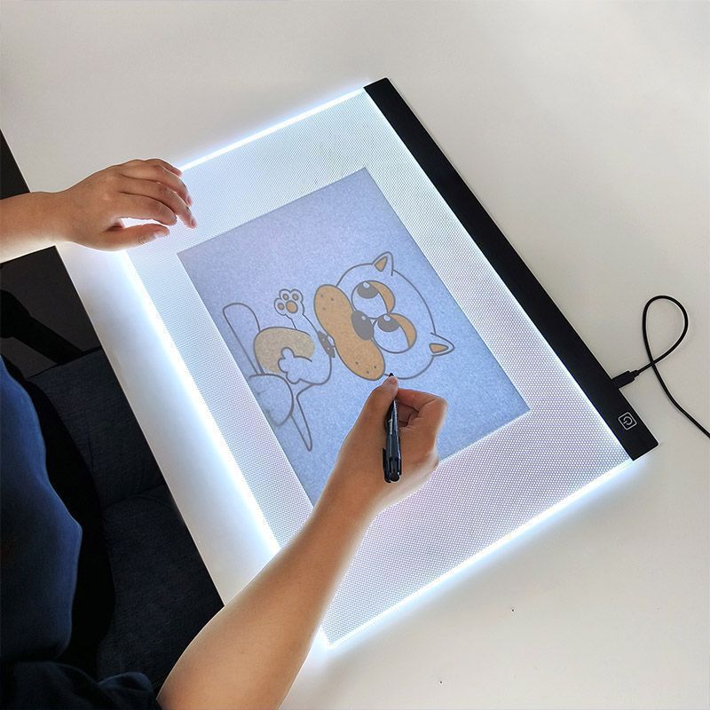 Jual LED Copy Desk A4 A5 Drawing Board Anime Sket Comic Transparent ...