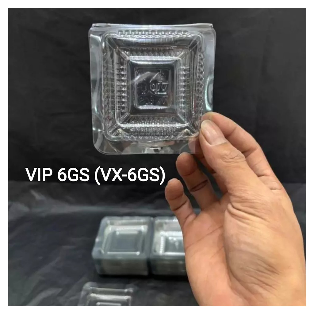 Jual Mika Kue Makanan Roti Jajanan Pasar Kotak Plastik Mika VIP 6GS 100 ...