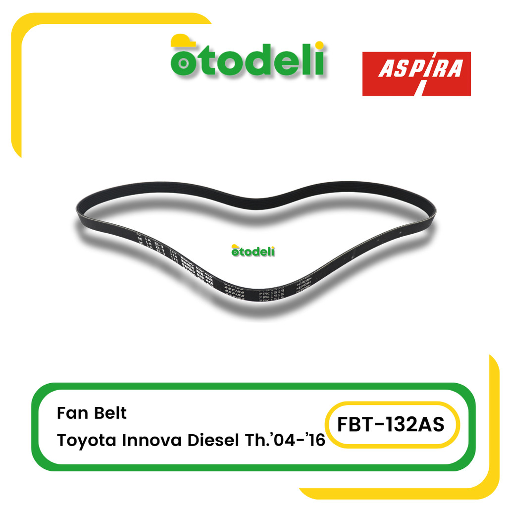 Jual Fan Belt Toyota Innova Diesel tahun 2004 - 2016 Aspira | Shopee ...