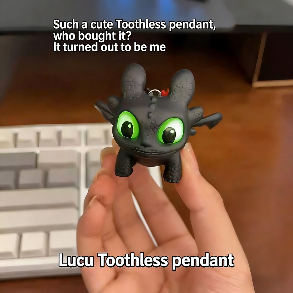 Jual Toothless Hiasan Mobil Gantungan Kunci &Tas Punggung Mata Berkilau ...