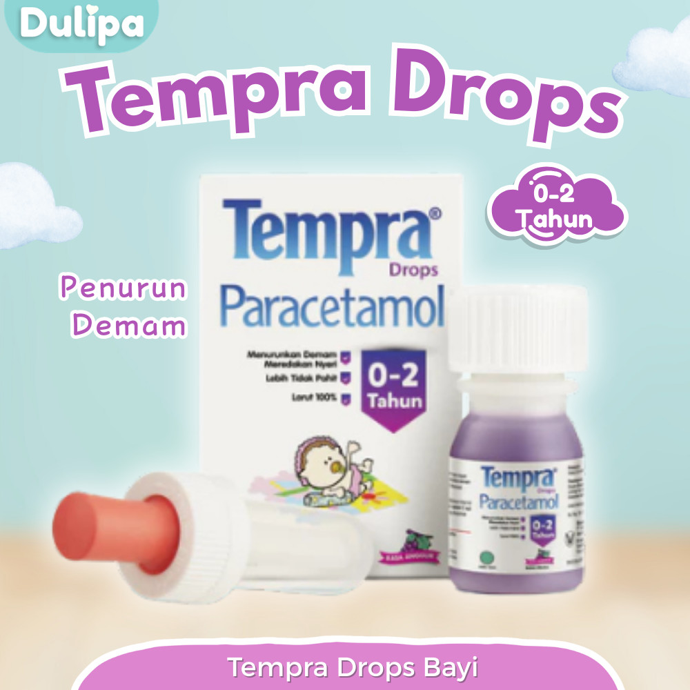 Jual Tempra Drops Paracetamol Obat Penurun Demam Untuk Bayi 0-2 Tahun ...