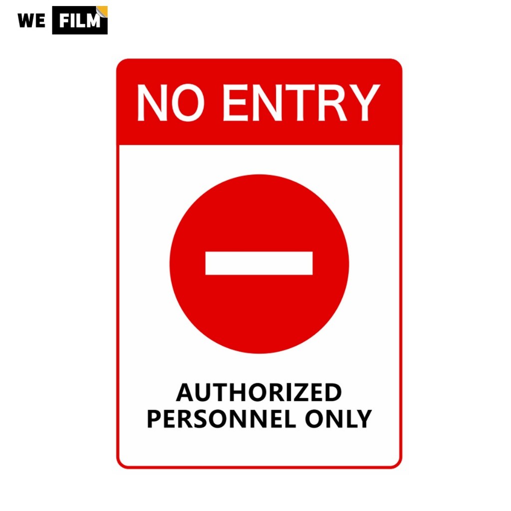 Jual Wefilm Sticker Sign No Entry Sign Tanda Larangan Stiker | Shopee ...