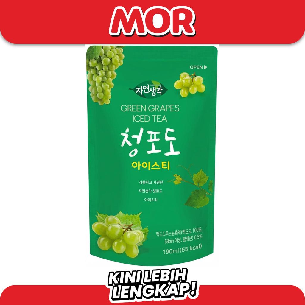 Jual THINK NATURE Green Grape Tea 190ml - Minuman Teh Rasa Anggur Hijau ...