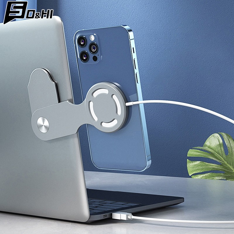 Jual Magnetic Laptop Screen Phone Holder For Magsafe For IOS 12 13 ...