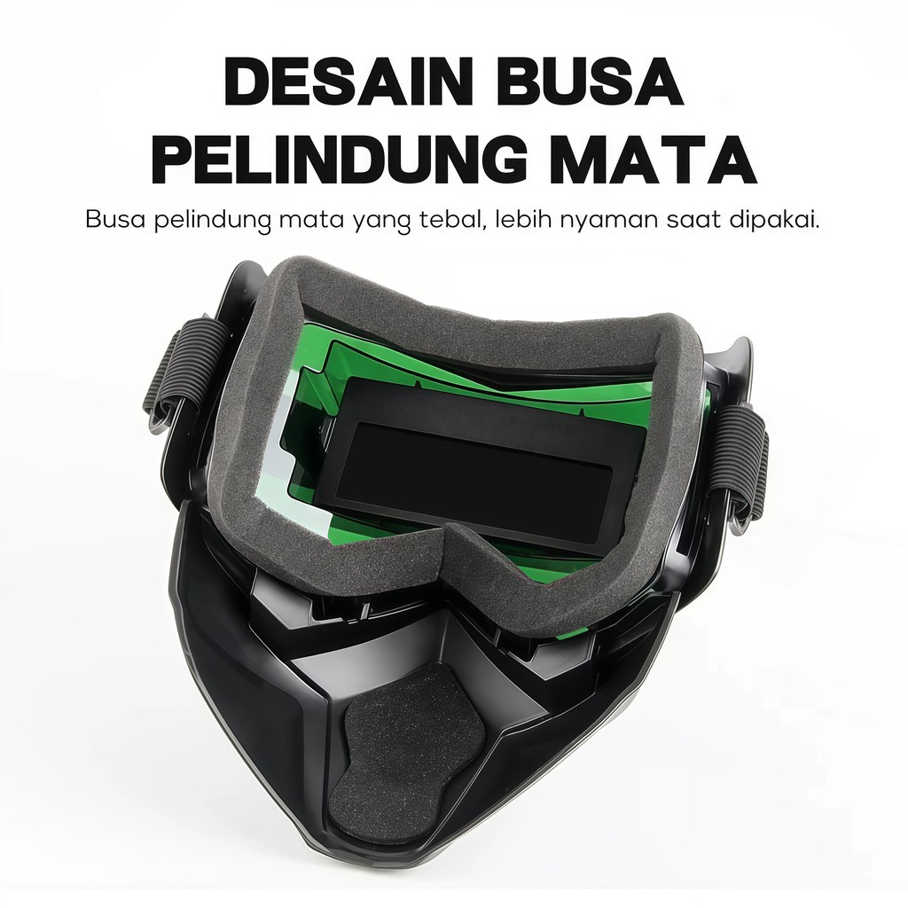 Jual Helm Las Otomatis Auto Darkening Solar Welding Helmet Kacamata ...