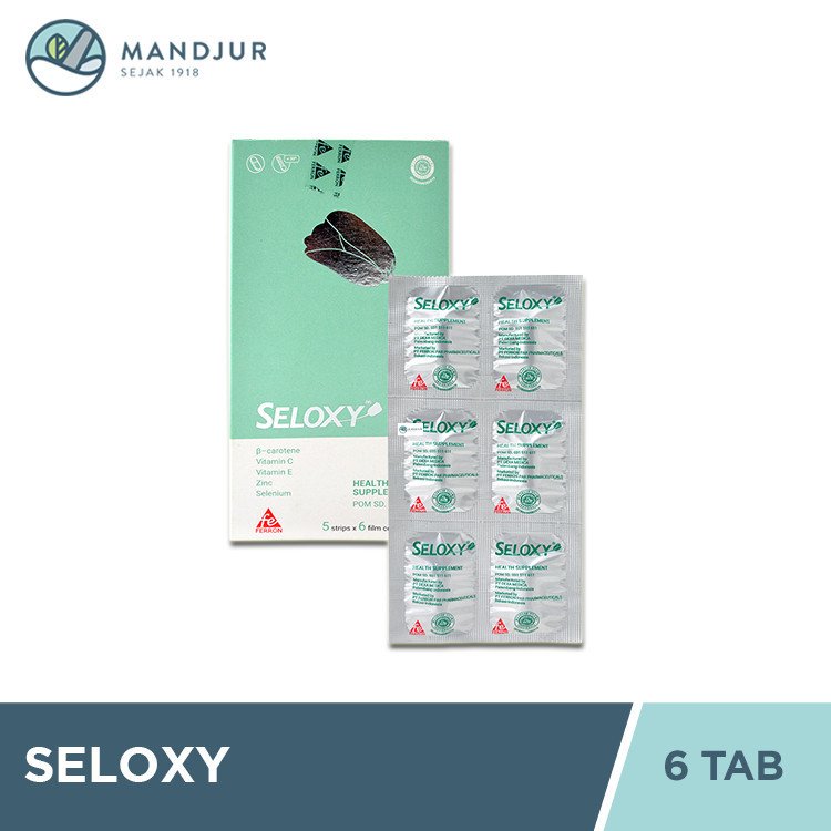 Jual Seloxy 6 Kaplet - Vitamin A, C, E, Zinc dan Selenium | Shopee ...