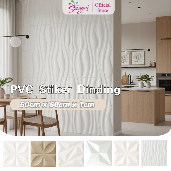 Jual Sangni - Stiker Dinding 3D PVC Dimensi 50x50x1CM | Shopee Indonesia
