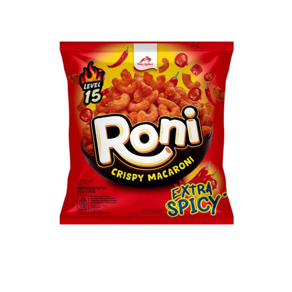 Jual Roni Makaroni Extra Spicy Level 15 135 gram | Shopee Indonesia