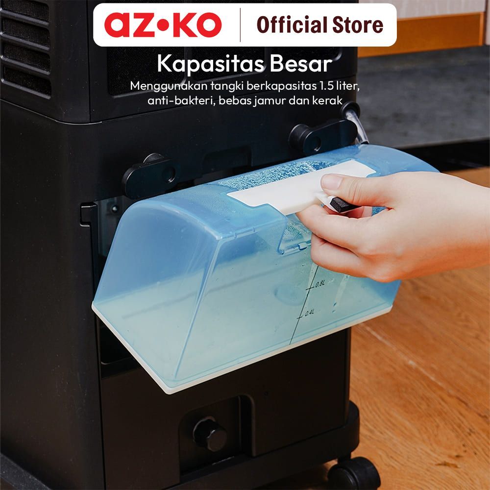 Jual AZKO Krisbow 1.5 Liter Kipas Angin Uap Dengan Remote - Putih ...
