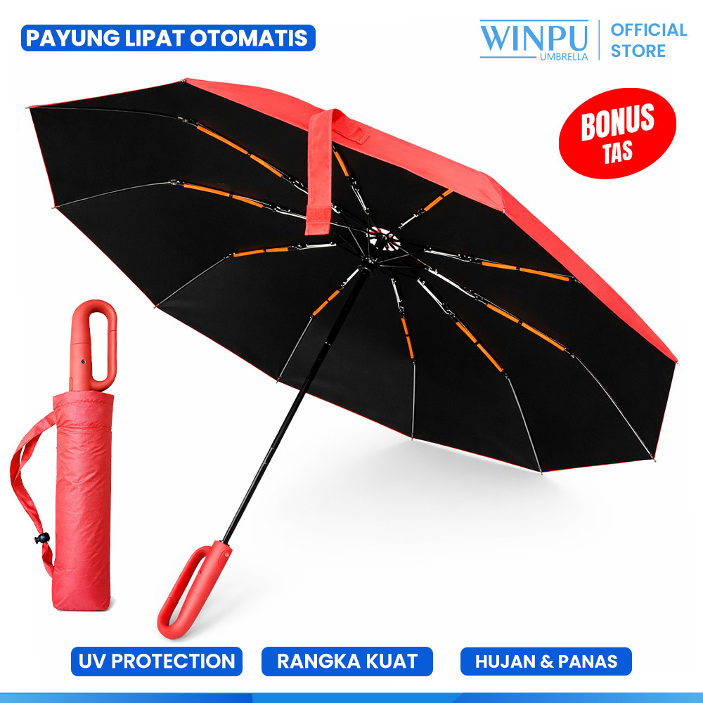 Jual WINPU Payung Lipat Otomatis buka tutup anti UV premium jumbo ...