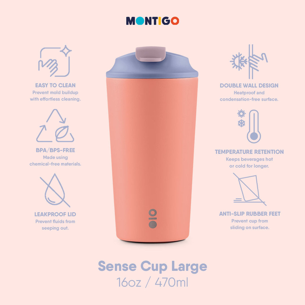 Jual Montigo | Tumbler Scandi Collection Sense Cup 16oz - 470ml Scandi ...