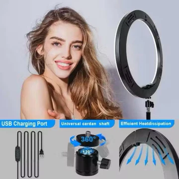 Paket Lengkap Ring Light 26cm Tripod 2.1M Untuk Selfie Live Streaming Foto Studio Vlog Live