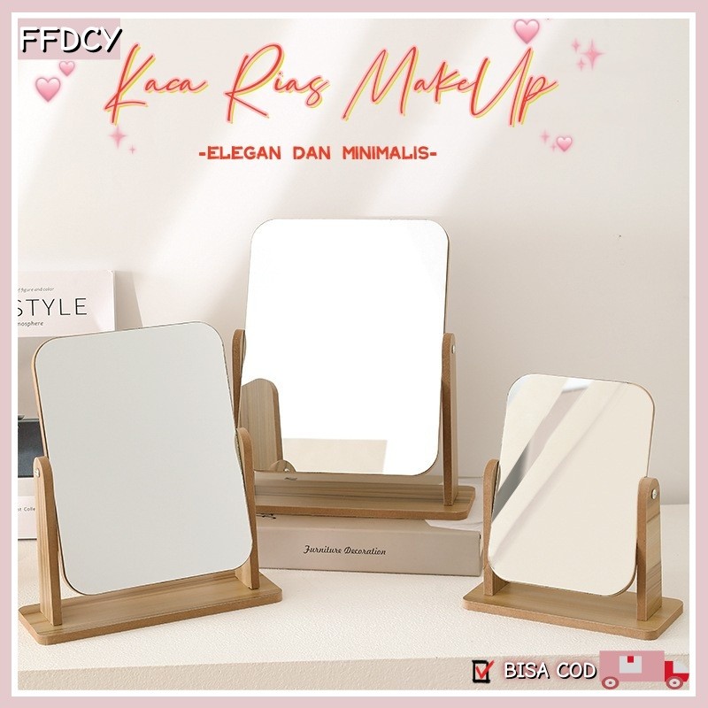 Jual Kaca Rias Make Up 360 Derajat Cermin Rias Meja Kaca Elegan dan ...