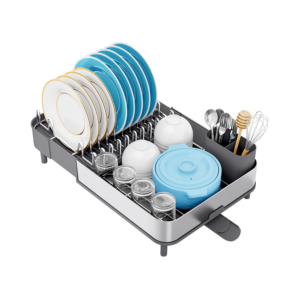 Jual Informa Warre Rak Piring 1 Tingkat Extendable - Abu-Abu Dish Rack ...
