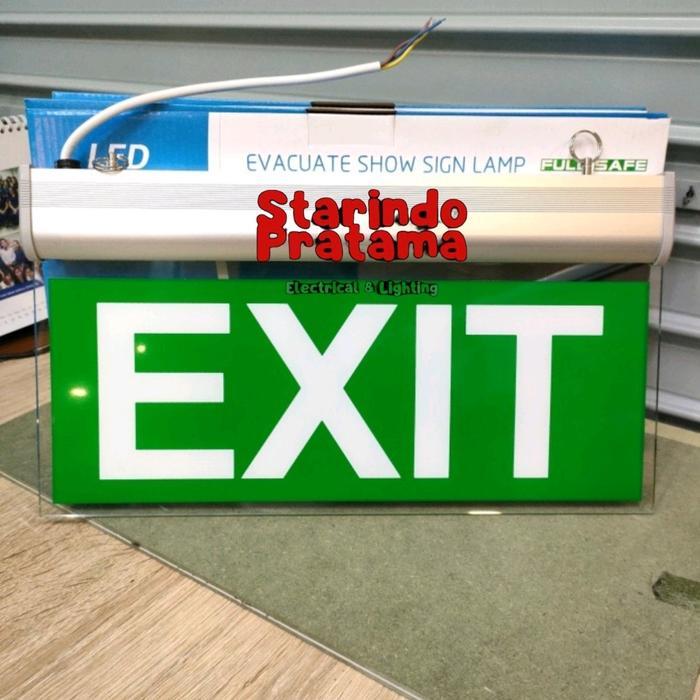 Jual LAMPU EXIT LED LAMPU DARURAT EXIT SIGN EMERGENCY LED ACRYLIC ...