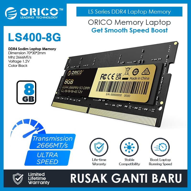 Jual ORICO LS Series DDR4 Laptop Memory SODIMM RAM - LS400 | Shopee ...