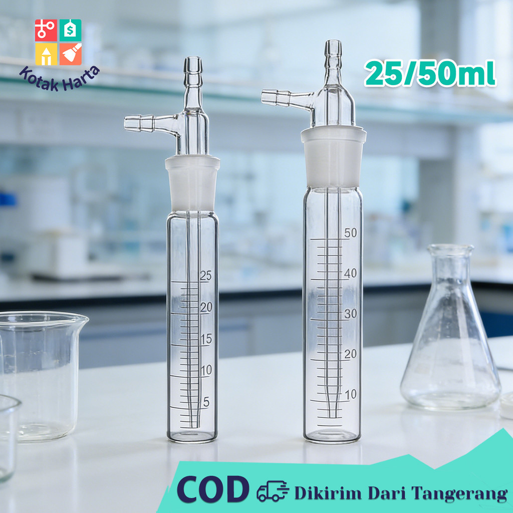 Jual Impinger Glas Midget Inpinger Botol Penyerap Gas Kaca Tabung ...