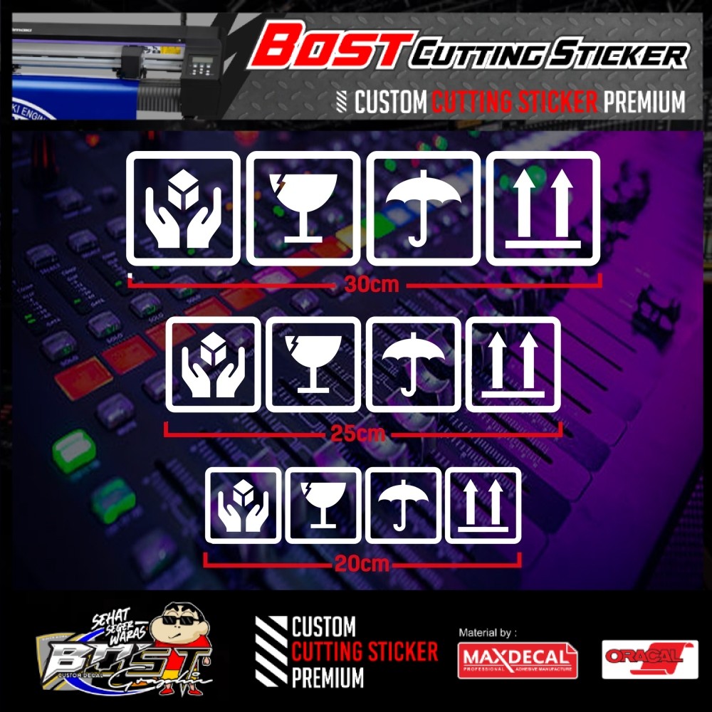 Jual Cutting Sticker Fragile Hardcase.Stiker Simbol Packing | Shopee ...