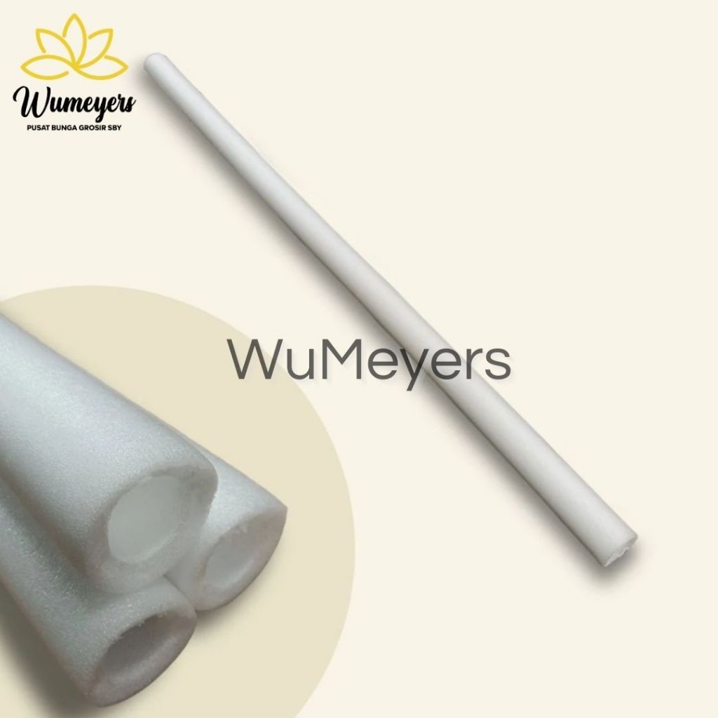 Jual WM FOAM BUSA BULAT DEKORASI 2METER ELASTIS WARNA PUTIH - GABUS ...