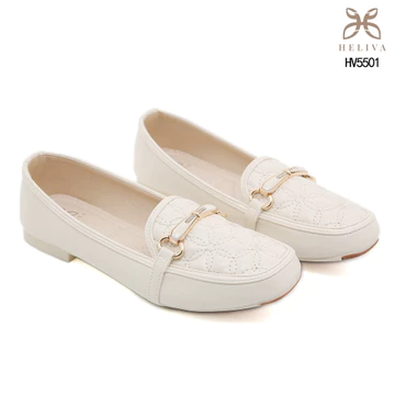 HELIVA ALZANA 1CM Flat Shoes Chain Metal Stylish HV5501