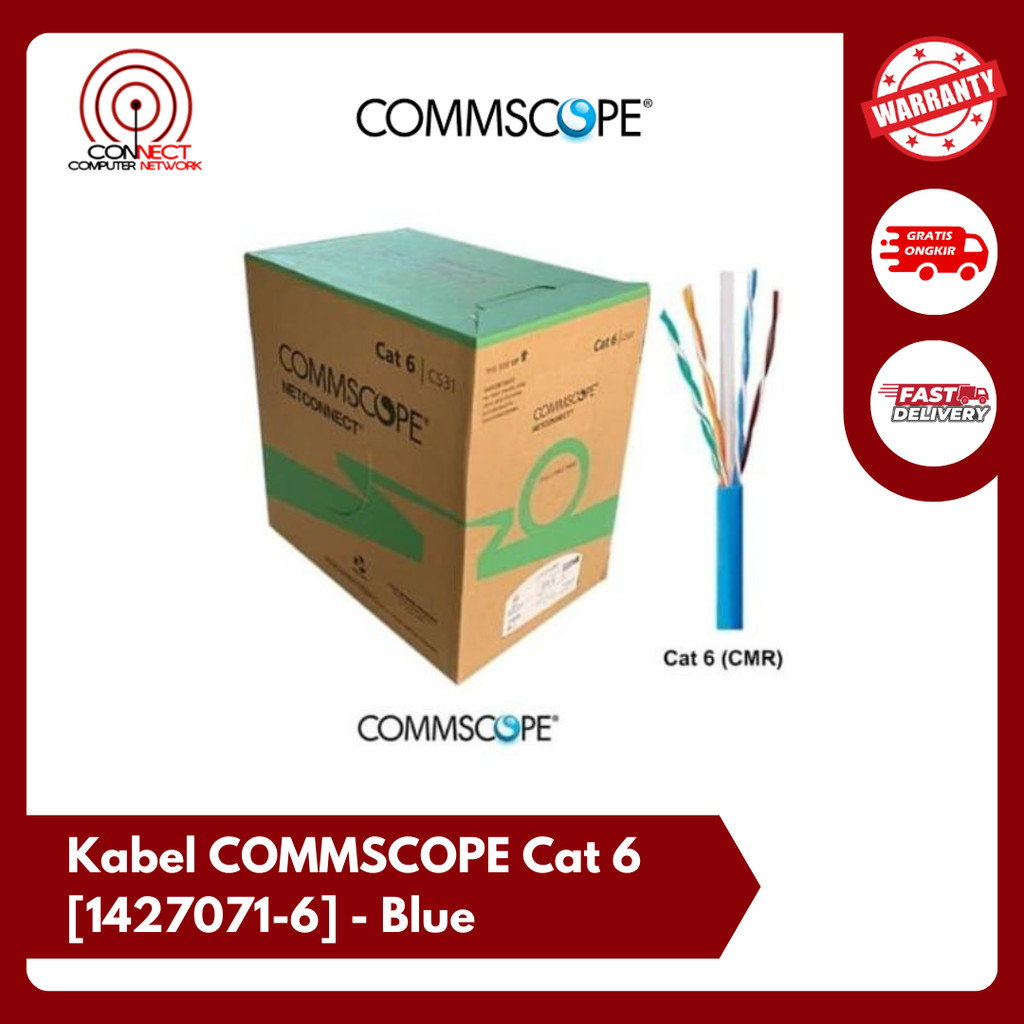 Jual Kabel COMMSCOPE UTP Cat 6 [1427071-6] - Blue | Shopee Indonesia