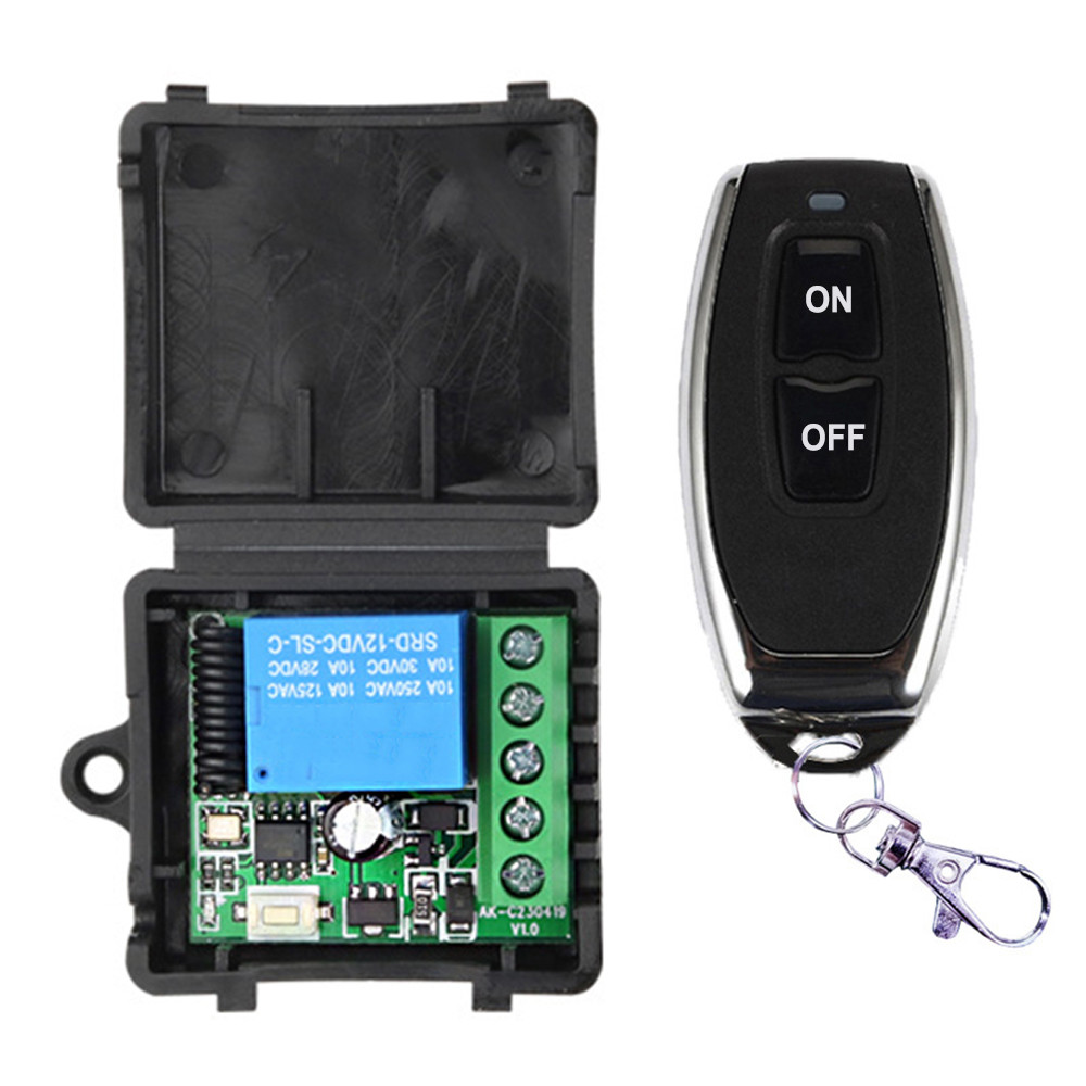 Jual 433Mhz Universal Wireless Remote Control Swit DC 12V 1 relay ...