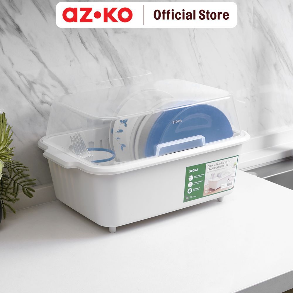 Jual AZKO Stora Rak Piring - Putih Ivory Rak Dapur Tempat Piring Tempat ...