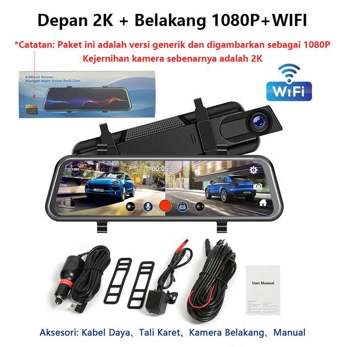 Jual Acroder LF15 Dashcam Mobil 4K WIFI GPS 10 inch Ips Touch Screen ...