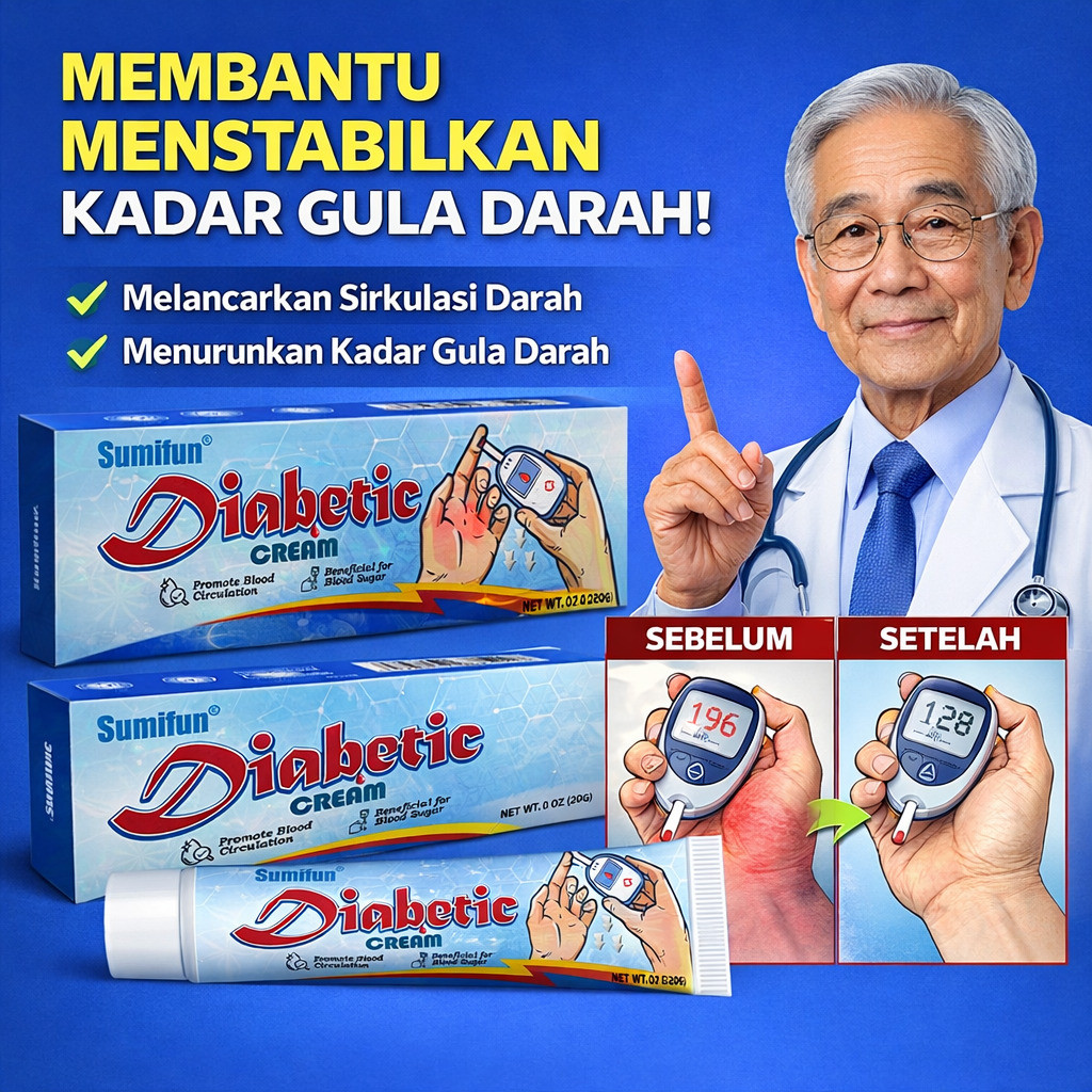 COD/Krim Perawatan Diabetes/Salep Suplemen Gula Darah / Ekstrak Herba Alami /krim Kesehatan Hipoglikemik/krim Kesehatan Perawatan Diabetes Patch Hipoglikemik Menyeimbangkan Gula Darah Untuk Menjaga Kesehatan
