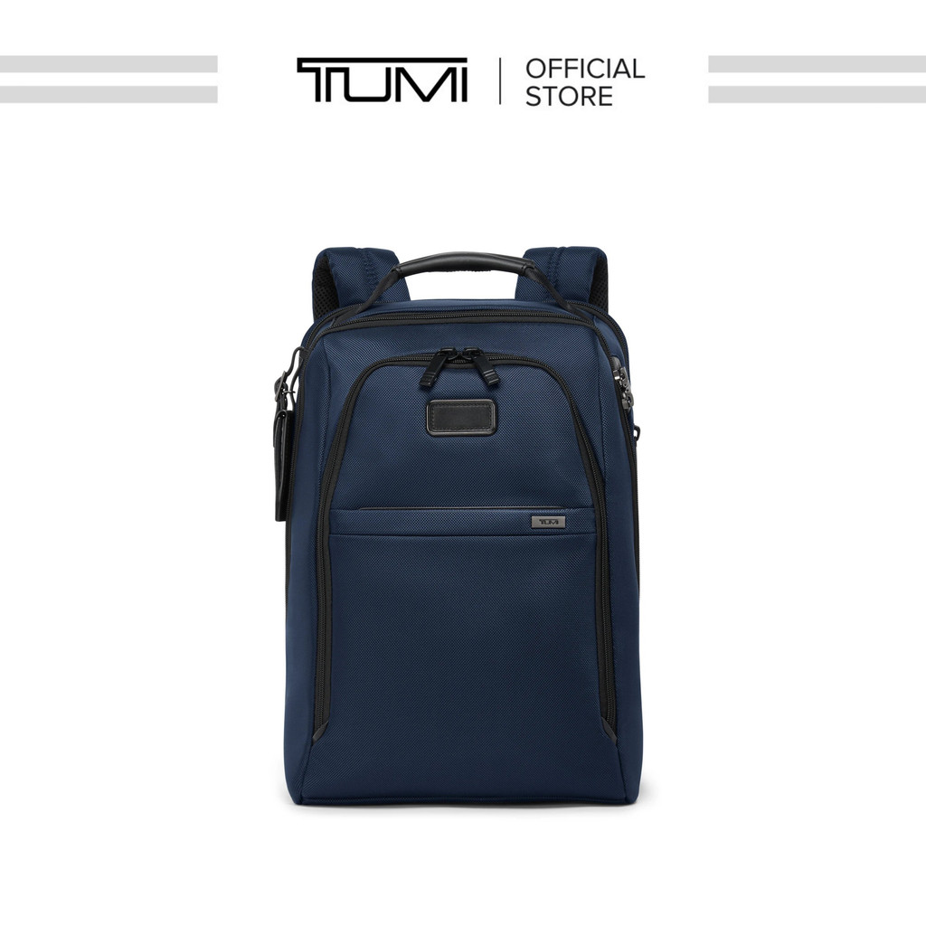 Jual TUMI - Medium 15" Expandable Backpack - Navy | Shopee Indonesia