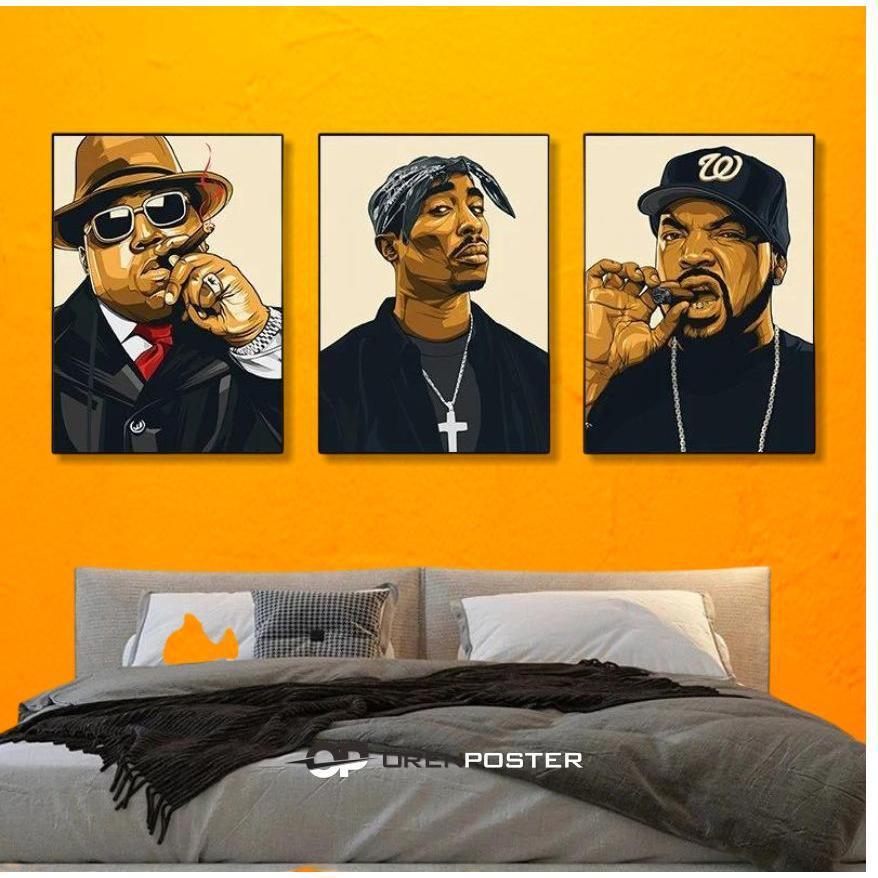 Jual Poster Dinding Kayu 20X30 a4 Pajangan West Coast Rappers Notorious ...