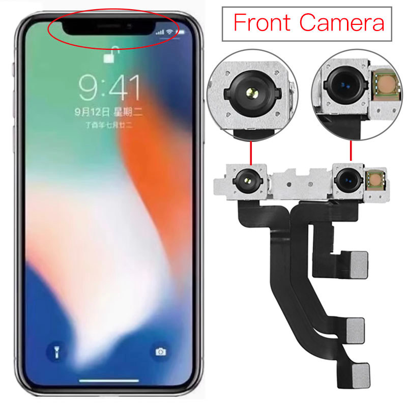 Jual Front Camera For iPhone X XR Xs Max Face Camera With Proximity ...