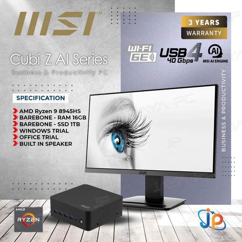 MSI Mini Pc Cubi Z AI 8M Kit Barebone - AMD Ryzen 9 8945HS