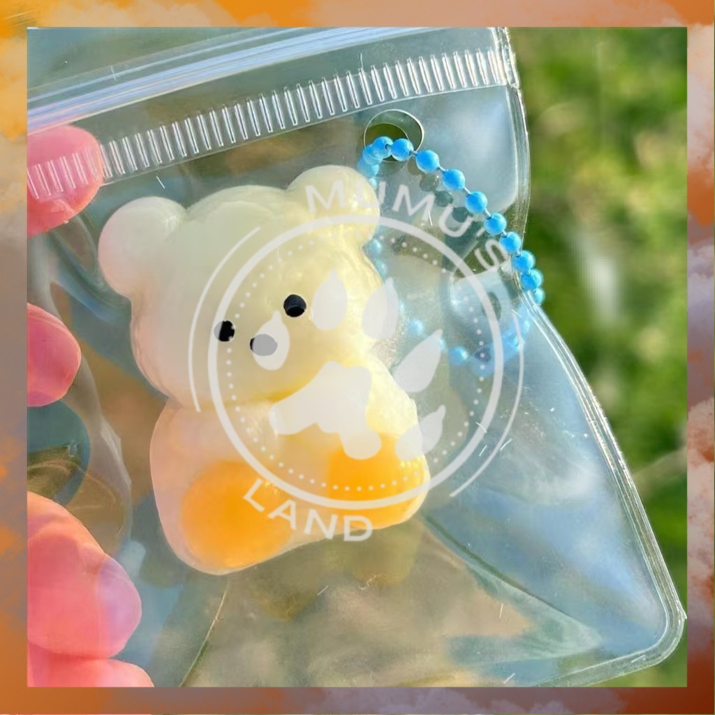 Jual MUMUS keychain mini taba micro ayam hamster squishy tekstur kenyal ...