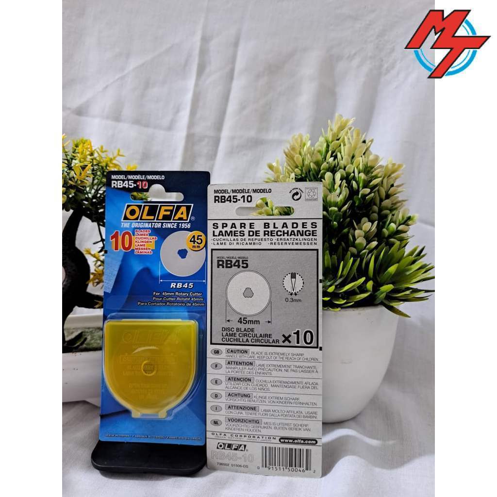 Jual OLFA RB45-10 Refill isi Pisau Rotary Cutter 45 mm (10pcs/pack ...