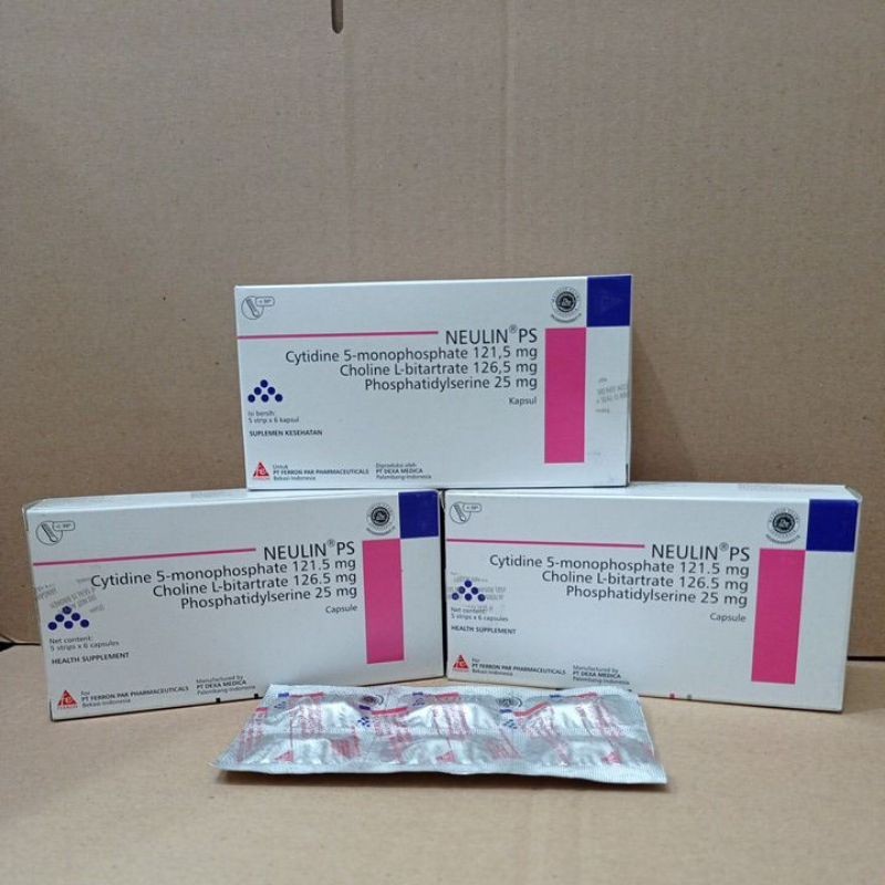 Jual neulin ps suplemen kesehatan 1 strip dan 1 box | Shopee Indonesia