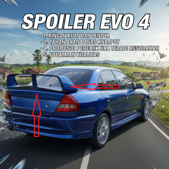 Jual cicilan o% SPOILER EVO4 SPOILER EVO 4 SEPOILER EVO4 BODYKIT CK4 ...